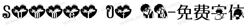Summer Of 76字体转换
